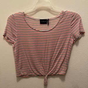 Red White and Blue Cropped Tee